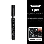 1-6pcs Chrome Pen Marker Mirror Waterproof DIY Reflective Paint Repair for Rock Ceramic Glass Metallic Gold/Silver 0.8/1/2mm Nib