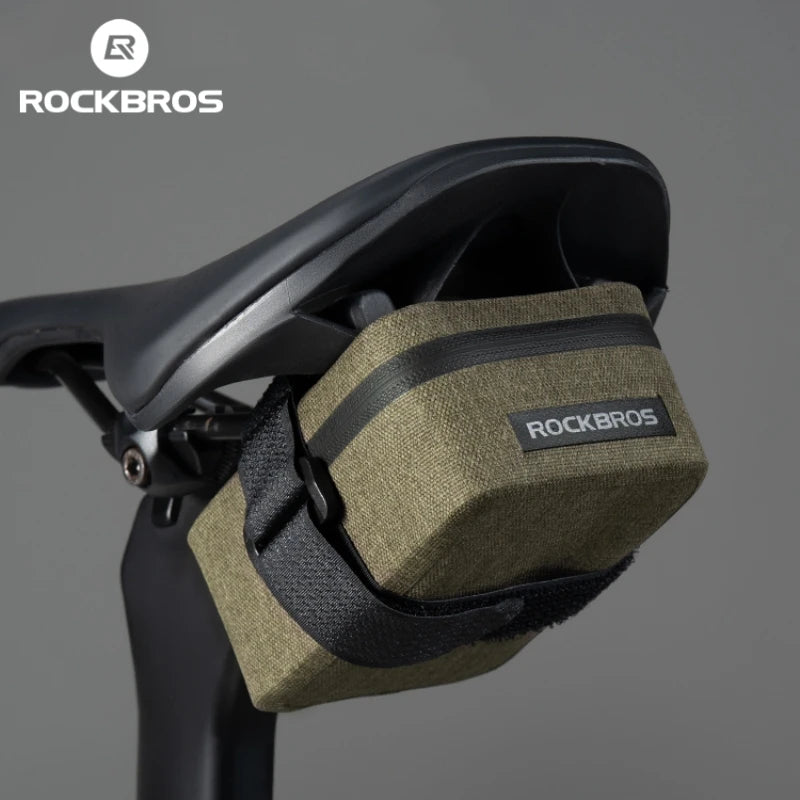 ROCKBROS Bike Saddle Bag Waterproof MTB Road Bike Bag Portable 0.4LMini Tail Bag Lightweight