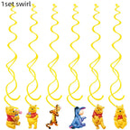 Winnie The Pooh Birthday Party Decoration Plates Napkins Table Cover Balloons Banner Baby Shower Serves 10 Guests Baby Shower