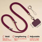 1pcs Crossbody Lanyard DYM Necklace Strap Universal Mobile Phone Adjustment Long Hanging Rope With Clip Anti-Lost Lanyard