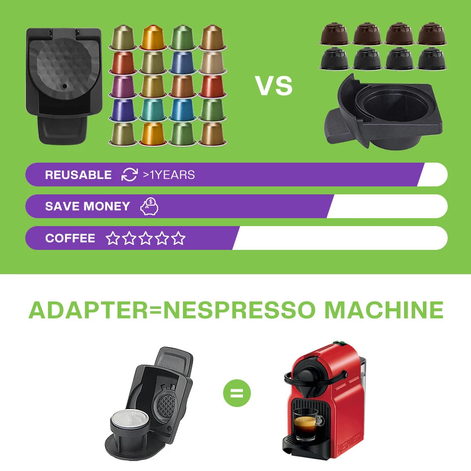 Capsule Adapter For Nespresso Original Capsules Convert for Dolce Gusto Crema Make for Dolce Gusto Coffee Machine CIRCOLO Genio