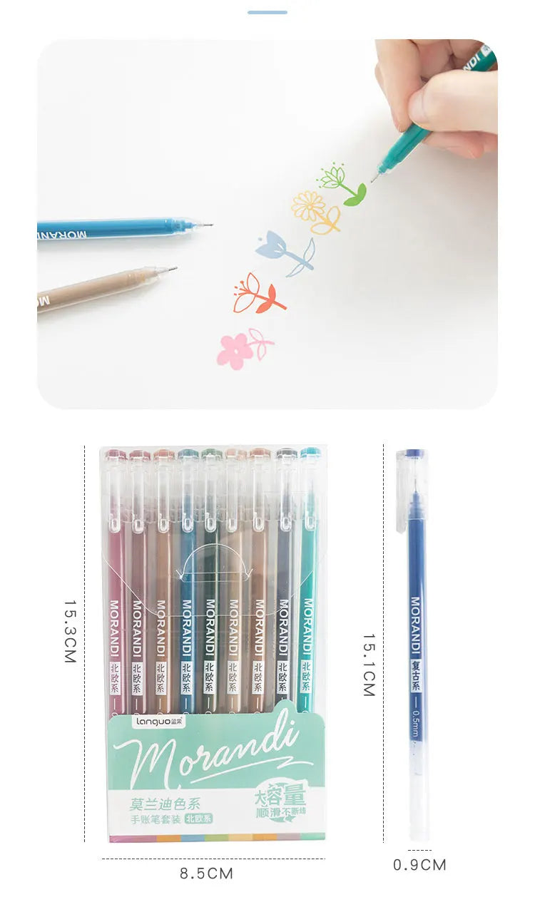 Languo 27-207 Colors Of One Set Drawing Handbook Pens Student DIY Graffiti Multi-Color Gel Pen Writing Marker Stationery
