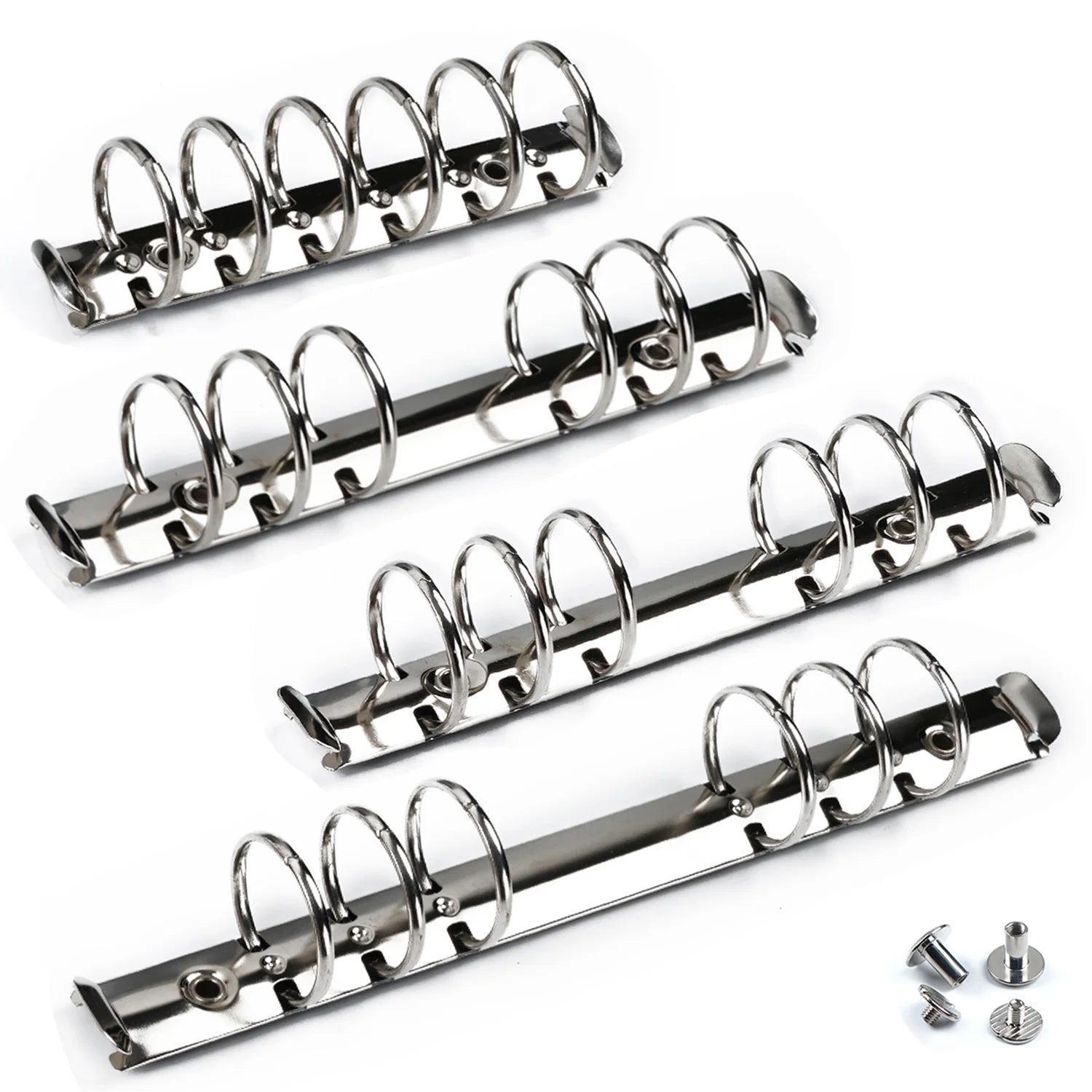 High-quality Metal Ring Binder Clips for Loose Leaf Notebook, Detachable A5 Personal A6 A7 Binder Rings for Planner Accessories