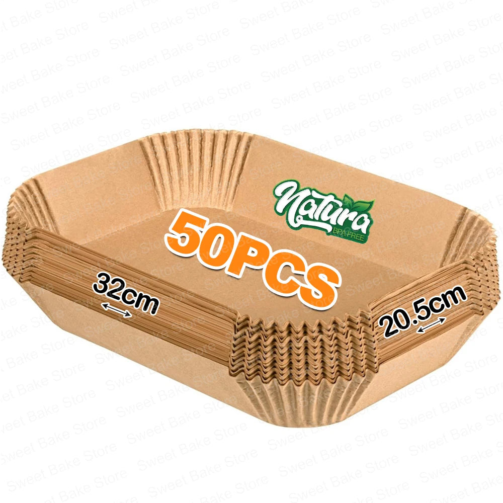 Large Disposable Air Fryer Parchment Paper Liners for Ninja Foodi Max Health Grill & AG551EU/AG651UK, Air Fryer Accessories