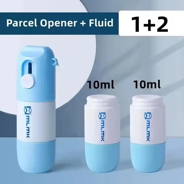 Thermal Paper Correction Fluid Address Blocker Eraser with Retractable Knife Parcel Box Opener Anti Peep Identity Information