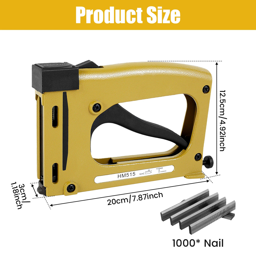Picture Frame Gun Nailer With 1000pcs Nails Manual Flex Point Tacker Framing Pin Stapler Lightweight Point Nail Tacker Hot sale