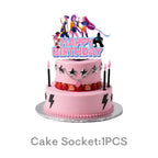 Themed Birthday Party Supplies Disposable Cup Plate Paper Tablecloths Banners Candy Bags Cake Decorations Baby Christening