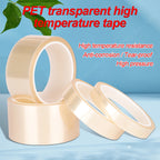 Transparent PET High-Temperature Silicone Tape Heat-Resistant Insulation Packaging Circuit Board Fixing Cable Heat Sealing