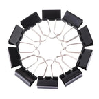 10/20/30/40/50Pcs Black Metal Binder Clips 25mm/ 32mm Notes Letter Paper Clip Office Supplies Binding Securing
