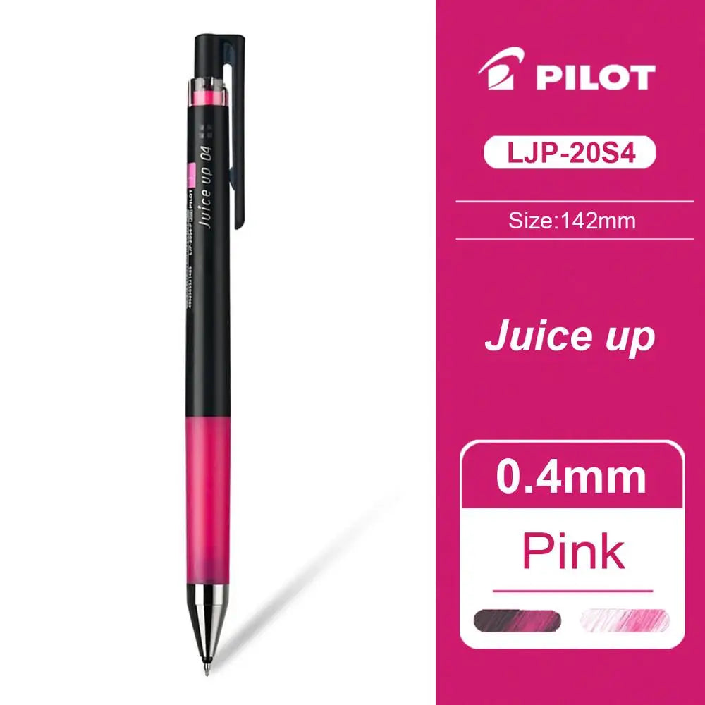Pilot Juice Up 0.4mm Retractable Gel Ink Pen ST Nib Black Pen Quick-drying Smooth DIY Hand Account LJP-20S4 School Stationary