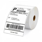 350Pcs Per Roll 4x6'' 100x150mm Self Adhesive Thermal Shipping Labels Widely Compatible With Standard 4×6 Size Transport Printer