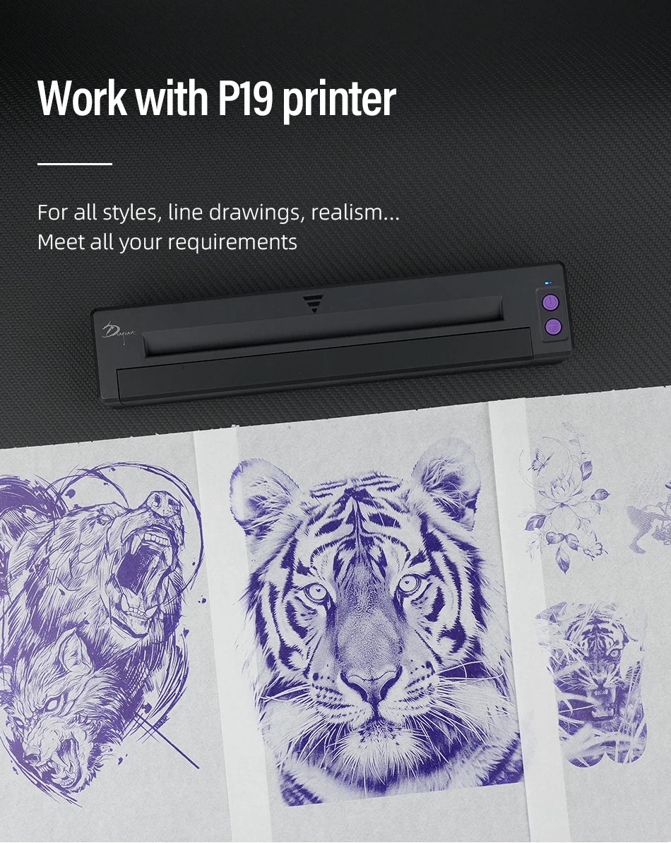 Tattoo Transfer Paper A4 Size Tattoo Stencil Paper Copy Paper Thermal Paper for Tattoo Transfer Machine or Hand Drawing