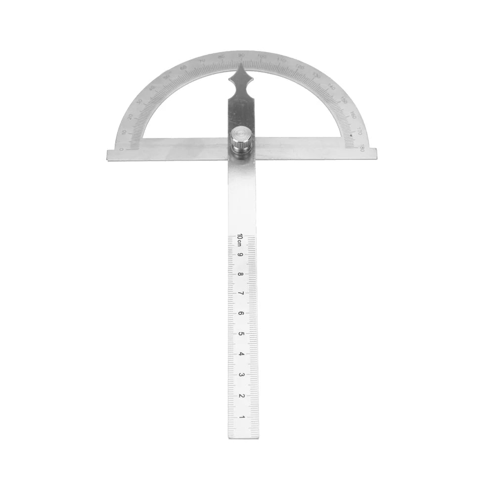 Angle Finder Ruler 0-180 Degree Stainless Steel Protractor Goniometer Angle Finder Gauge 15cm Ruler Stainless Steel Angle Finder