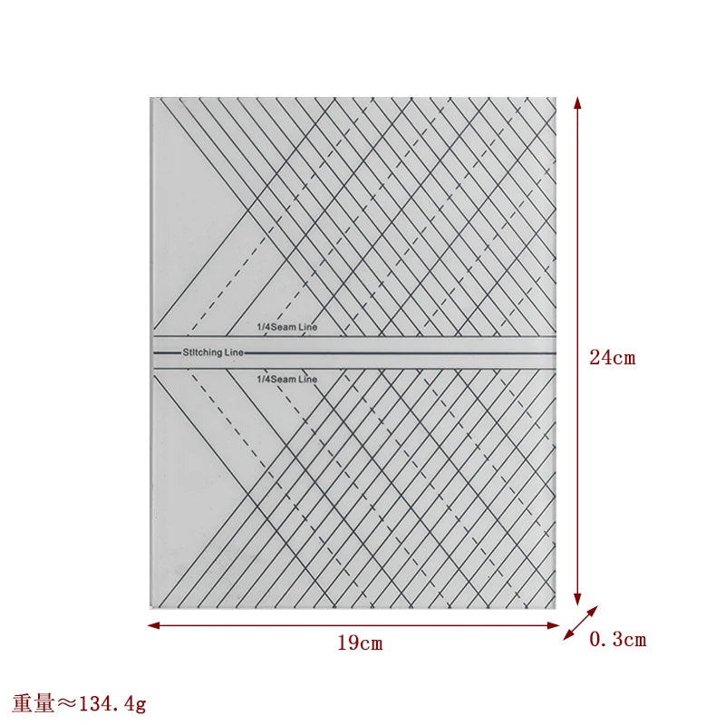 Yokoyama Acrylic Sewing Ruler For Patchwork Measuring Drawing Dressmaker Yardstick DIY Craft Quilting Cutting Accessories Tool