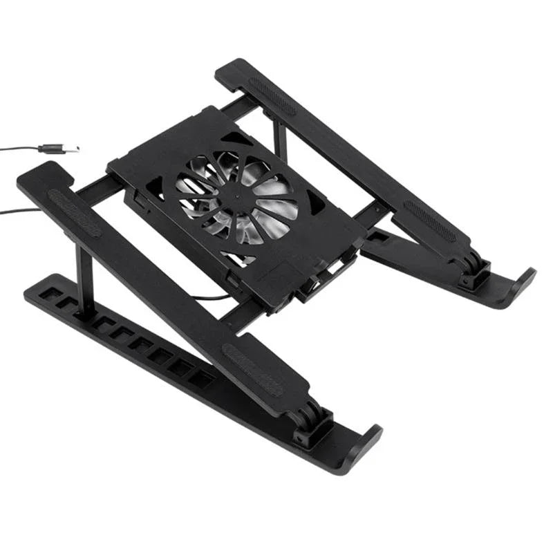 2026 Hot Selling Items Adjustable Height Laptop Cooling Stand Portable Foldable Design Multiple Speed Quiet Fan