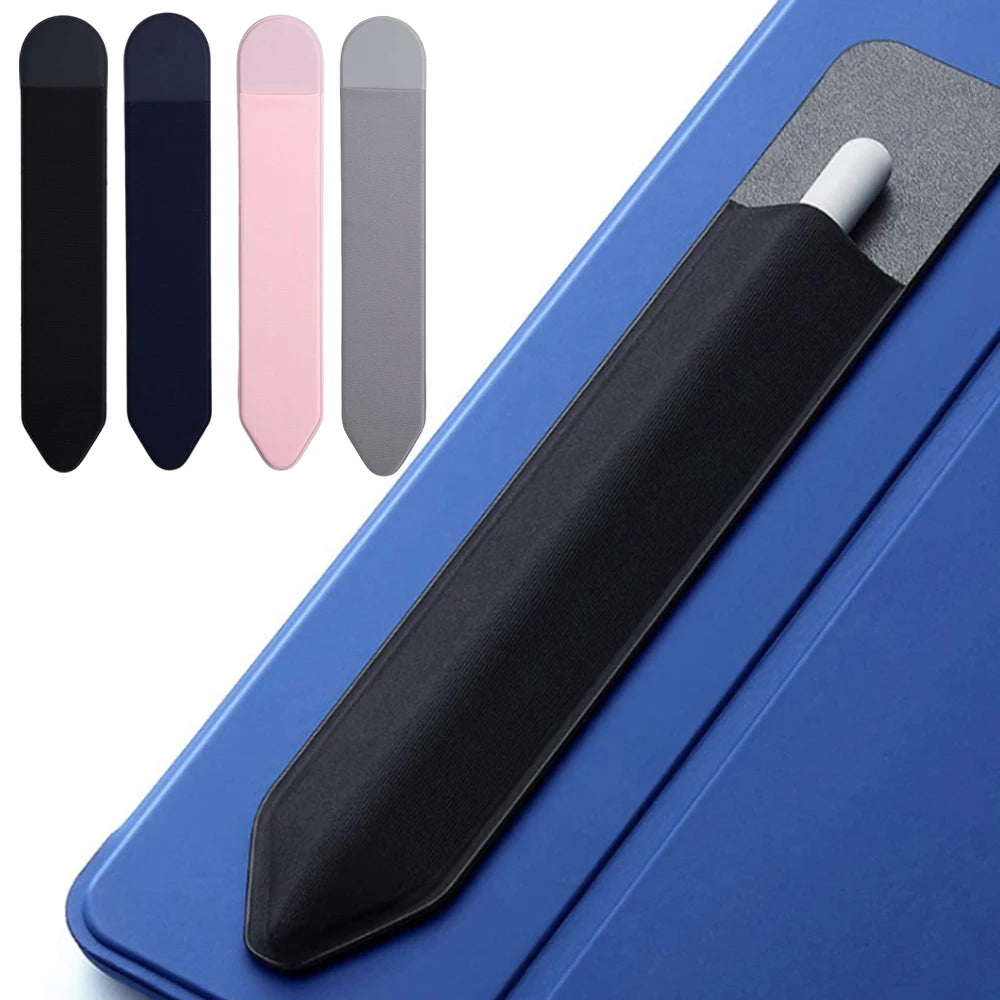 4-1pack Universal Sticky Stylus Holder for Apple IPad IPencil 2 1 Self Adhesive Sleeve Attached Pouch Bag Sleeve Pencil Holder