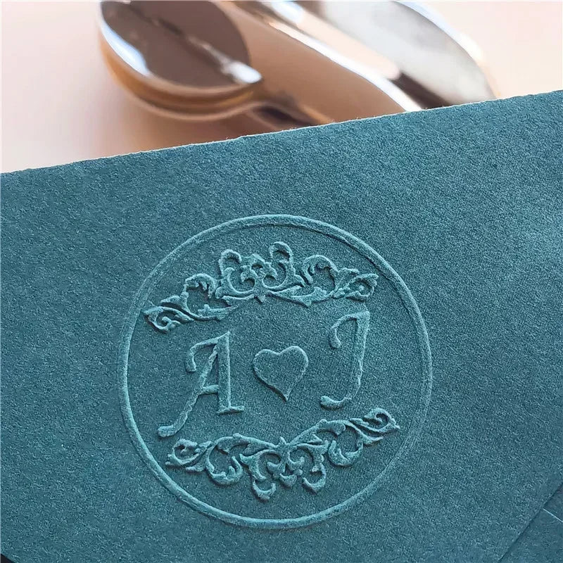 Customize Embossing Stamp Wedding Monogram Embosser Stamp,Personalized 2 initials Embosser Stamp,Wedding gift,hand held embosser