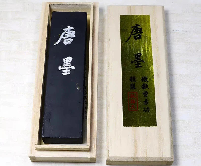 Pine Soot Ink Stick Vintage Painting Calligraphy Ink Stick Black Writing Traditional Calligraphy Solid Sumi Ink Artists Supplies