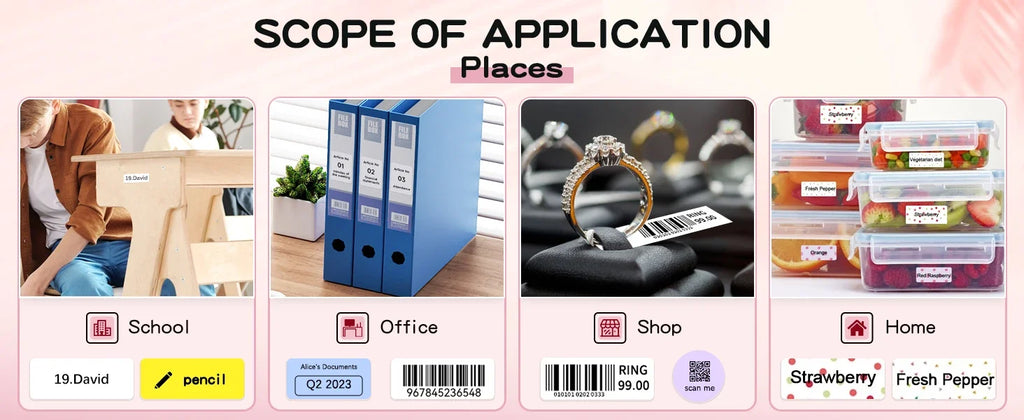 Niimbot D110 Portable Mini Printer Thermal Adhesive Sticker Label Printer Inkless Pocket Label Maker UV Printer For Mobile Label