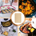 Air Fryer Disposable Perforated Parchment Paper Liner Compatible with Ninja Foodi Air Fryer Toaster Ovens Air Fryers Accessories