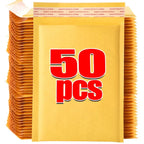 50/10pcs Kraft Bubble Envelopes Bags Mailers Self-adhesive Sealed Waterproof Business Shipping Bag Gift Packaging Storage Pouch