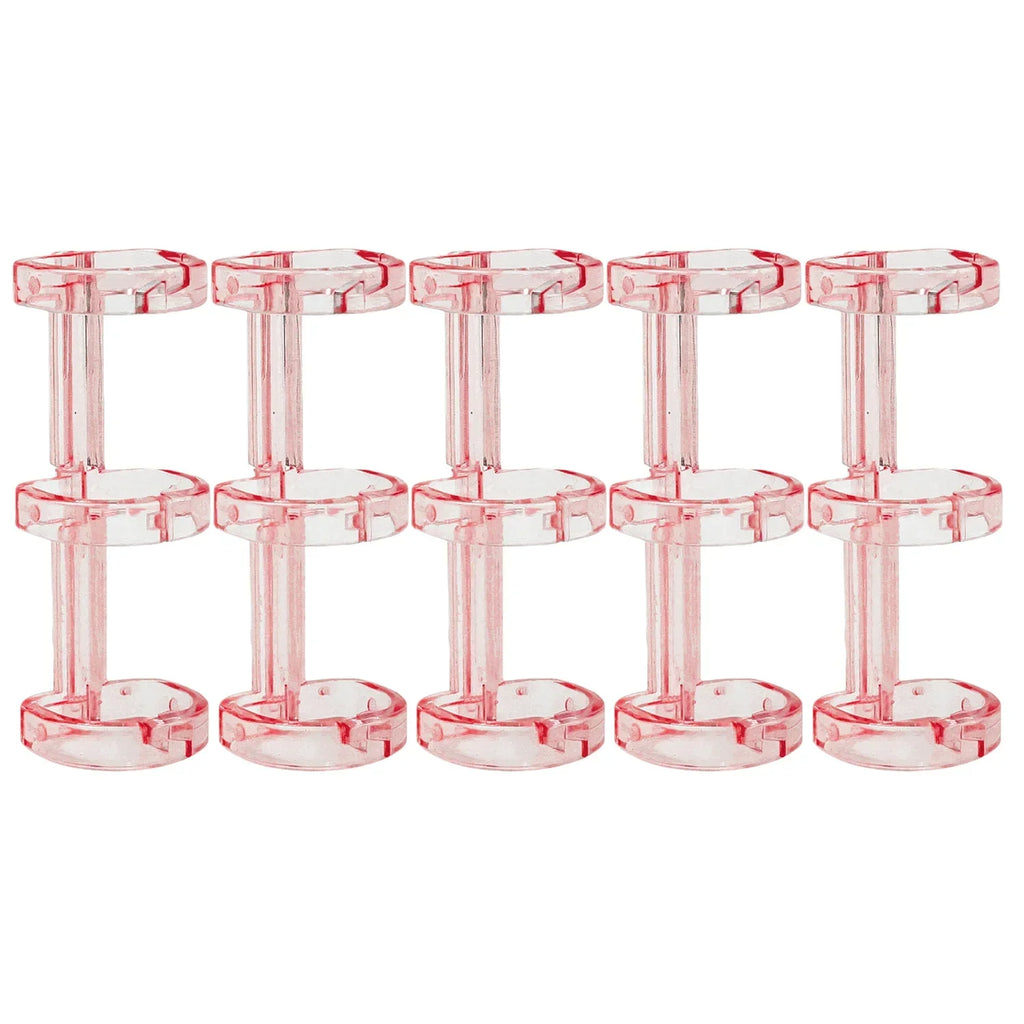 Removable Binder Book Binding Rings Plastic Book Rings Clear Folder Binder Clips Scrapbook Binding Button School Loose Leaf Clip