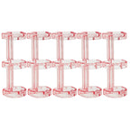 Removable Binder Book Binding Rings Plastic Book Rings Clear Folder Binder Clips Scrapbook Binding Button School Loose Leaf Clip