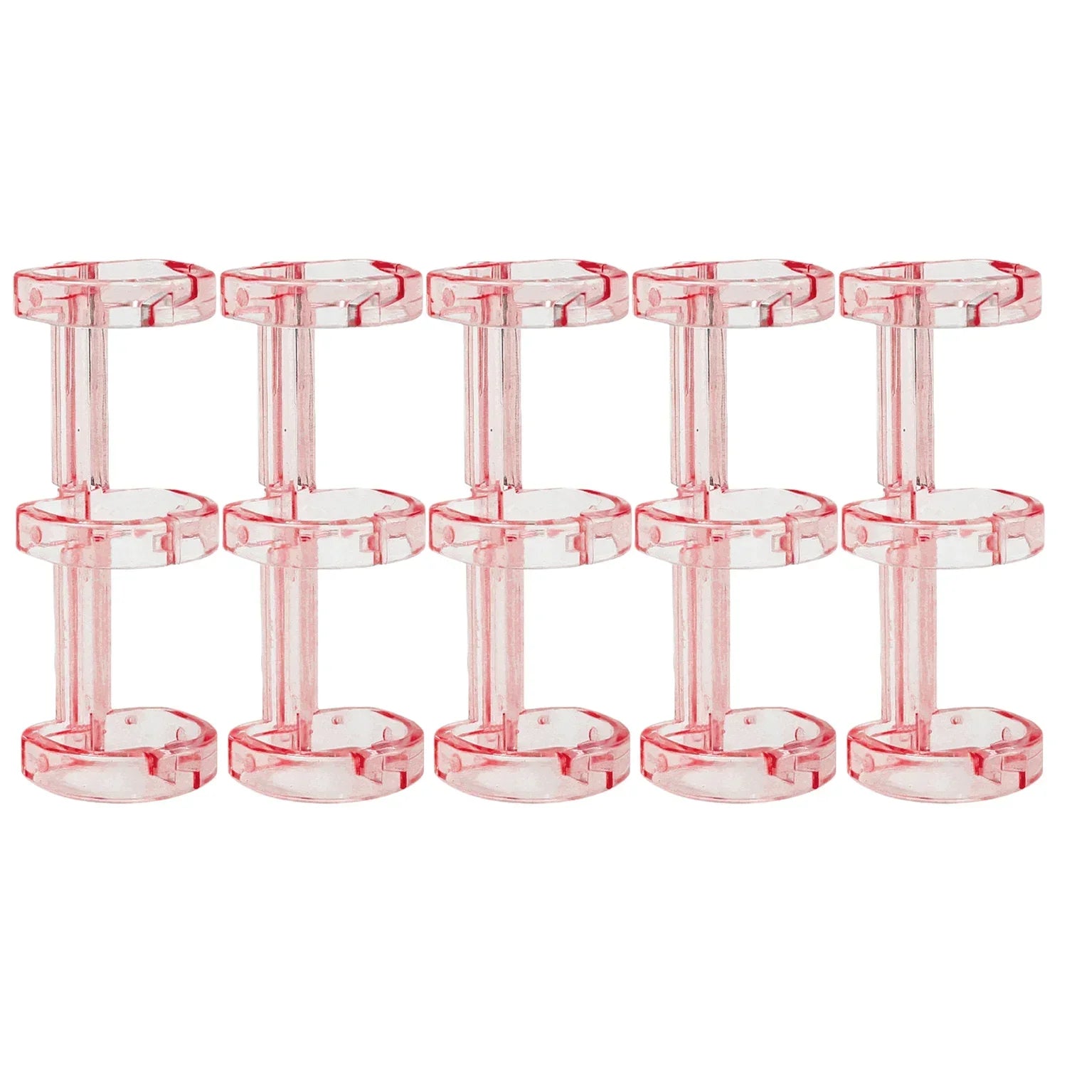 Removable Binder Book Binding Rings Plastic Book Rings Clear Folder Binder Clips Scrapbook Binding Button School Loose Leaf Clip