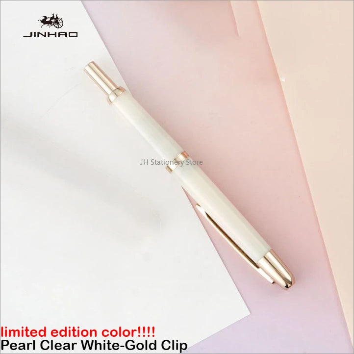 JINHAO 20 Press Fountain Pen Retractable EF/F Nib Plastic With Clip School Supplies PK 10 A1 Stationery Writing Ink Converter