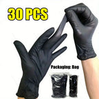 Disposable Nitrile Black Latex Gloves Cooking Wash Cycling Glove Household Antistatic Cleaning Gloves Hairdressing Nail Art Tool