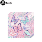 Butterfly Birthday Party Decoration Disposable Party Plates Cup Napkin Tablecloth Butterfly Knìfe Birthday Decoration Baby Showe