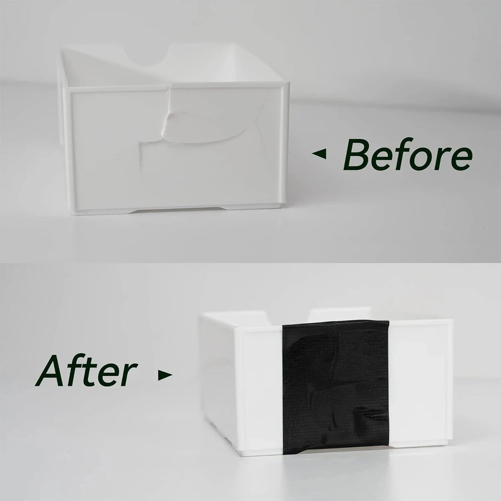 Black Duct Tap Tear by Hand Heavy Duty Carton Sealing Packing Cloth Duct Tape Waterproof Muti-Purpose Craft Repair Pipe Tape
