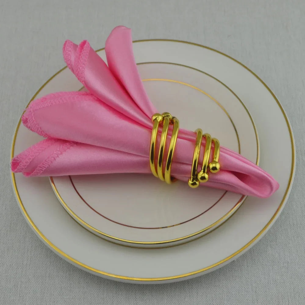 100pcs Satin Napkins For Wedding Party Decor Square 30cm Table Dinner Napkin Restaurant Supplies Christmas Birthday Tea Towels