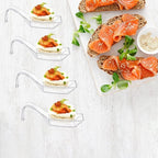 20pcs Plastic Appetizer Spoons Small Catering Dessert Tasting Dishes Disposable,Desserts Cakes Jelly Ice Cream Dipping Sauces