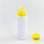 600ML Bottle with Straw DIY Customized Colorful Print LOGO for Travel Sport Team Company Promotion Kids Photo Aluminium Portable