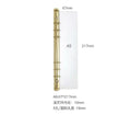 A5 A6 A7 A8 Ring Binder Buckle Metal Binder 6 Holes Clip File Folder Shell Notebook Side Insertion Loose Leaf Book Board Planner