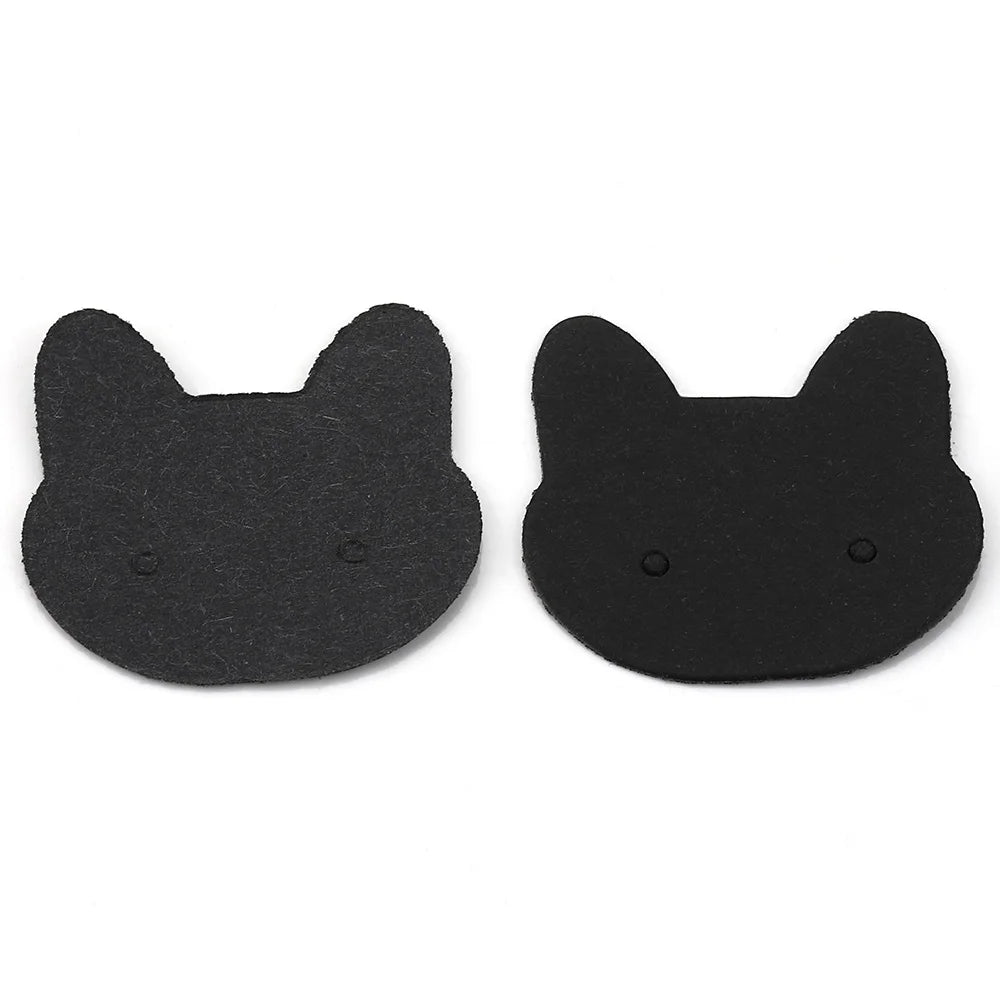 50-100pcs Cat Card Jewelry Display Cardboards Earrings Ear Studs Cards Necklace Flower Price Tags Cards DIY Storage Accessories