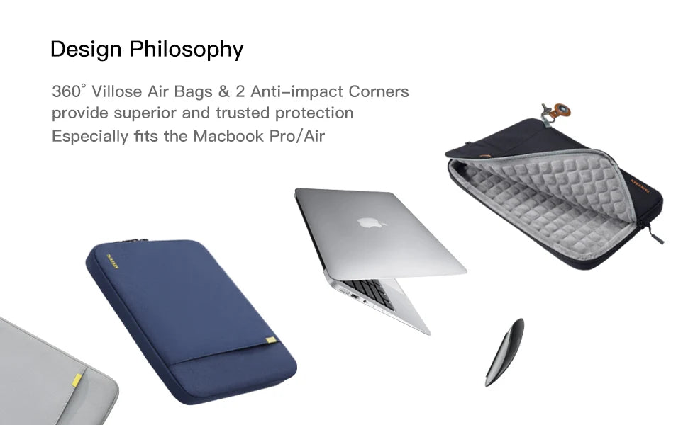 Laptop Sleeve Cases Bag 13 14 15.4 15.6 16 Carrying For Macbook Pro Air M1 M2 13.3 Cover Business Computer Bag Shell Accessories