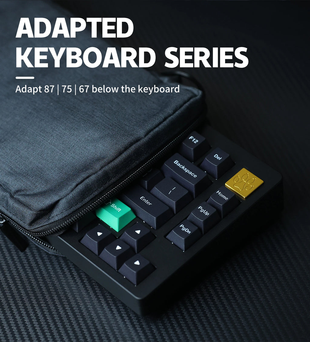 Chosfox Protable Keyboard Storage Bag Large Capacity Mechanical Keyboard Bag 87/75/67 Thickened Fabric Waterproof Protect Bag