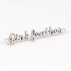 Custom Logo 3D Metal Letters Zinc Alloy Name Tag for Handbag Clothing Metal Labels Sew-On