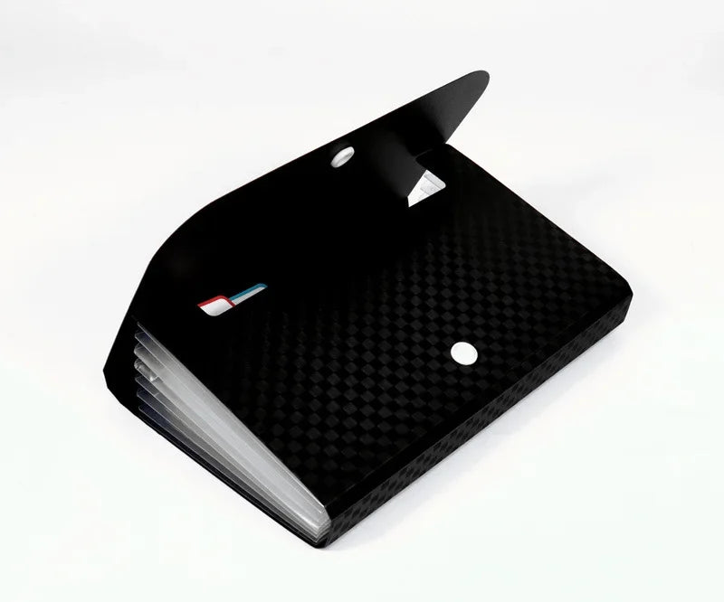 Small File Wallet Receipt Folder A6 Accordion Folder 7-layer 13-layer File Case Waterproof with Self-adhesive Index Tabs