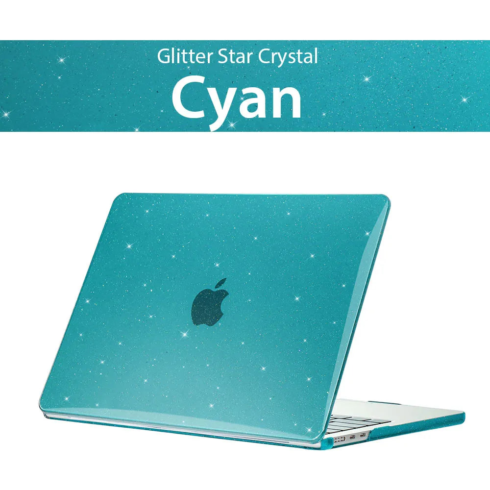 Glitter Laptop Case For Macbook 15 A1707 A2941 A2141 Laptop Case For Apple Macbook Case Bag For Air 13 A2681 A2337 A1466 A2338