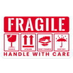 10-50pcs Fragile Handle With Care Warning Stickers Self Sealing Adhensive Business Don't Fall Express Shipping Thank You Labels