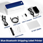 241 Bluetooth Thermal Label Printer Wireless Small Shipping Label Printer 4X6 Compatible with iPhone Android Mac Window