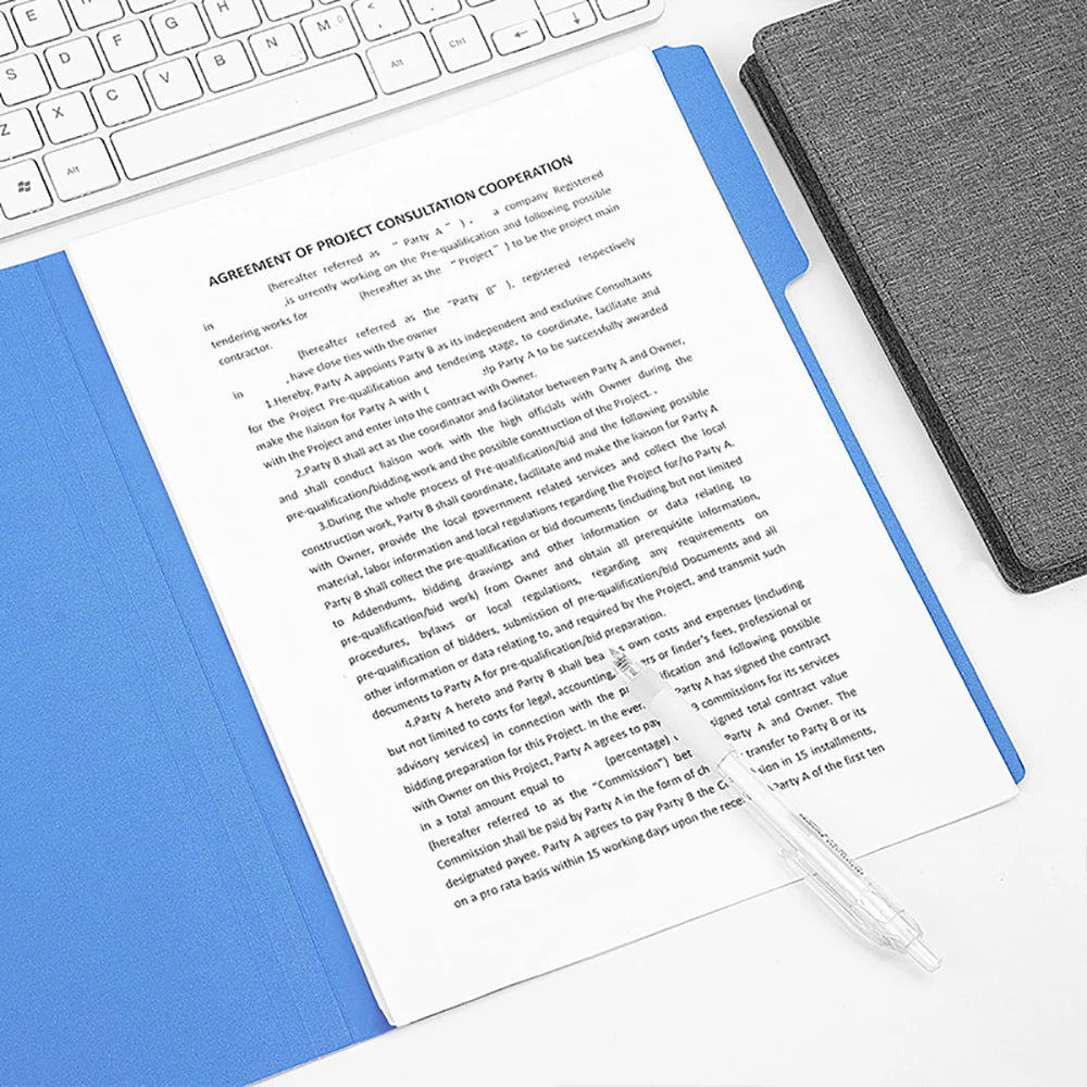 5 Manila Folder A4 Office Data Classification Storage Folder Office Data Storage Color Portable Classification Storage