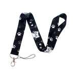 Kawaii Cat Credential Holder Cute Cat Paw Lanyards for Keys Neck Strap ID Card Gym Phone Straps Keychain Keyring Accessories