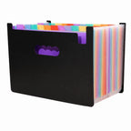 Portable 13/25 Pockets Expanding File Box A4 Expanding Capacity Accordion File Folder Document Organizer Office