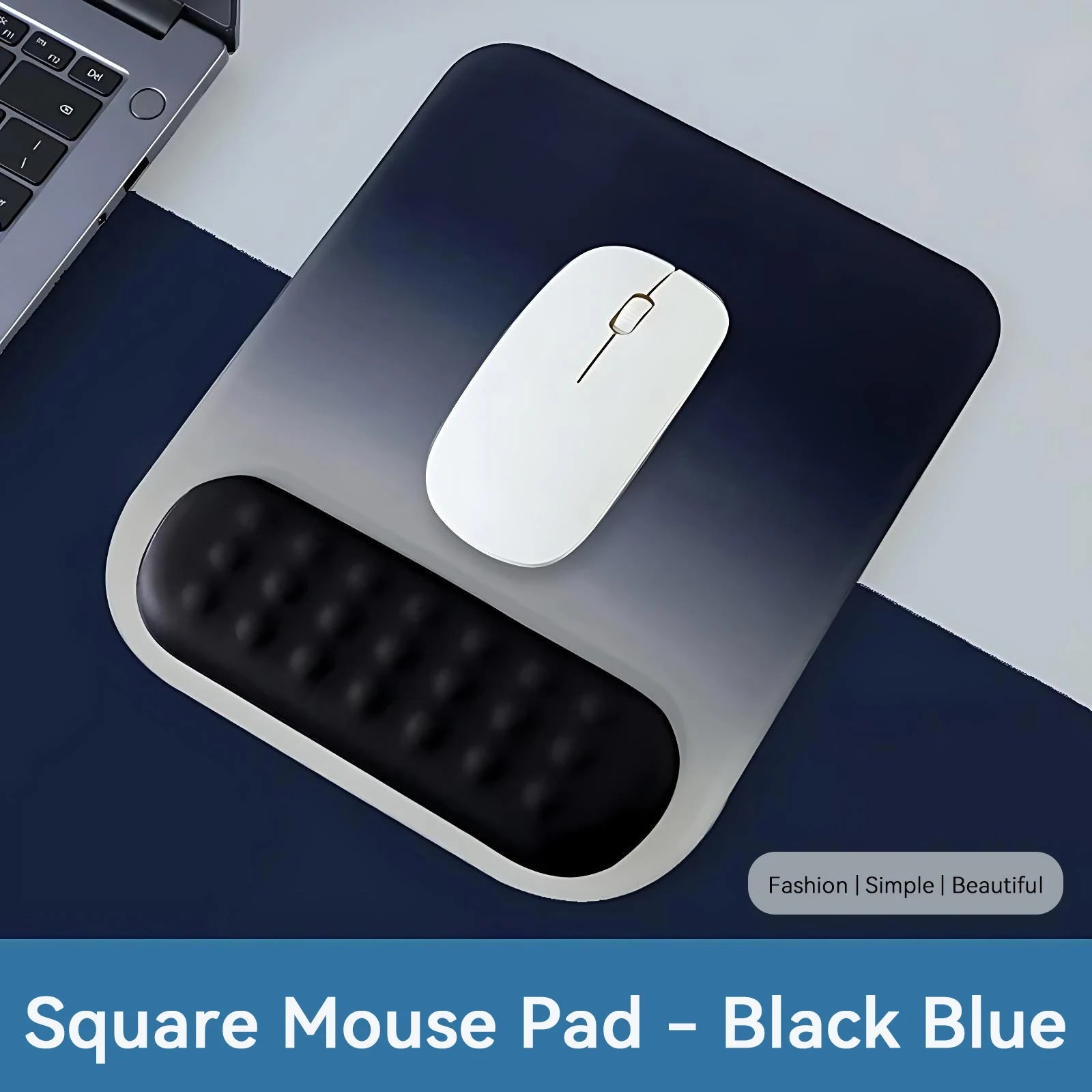 Gradient color mouse pad comfortable wrist rest non-slip mouse pad soft mouse pad wrist rest computer desktop mouse pad