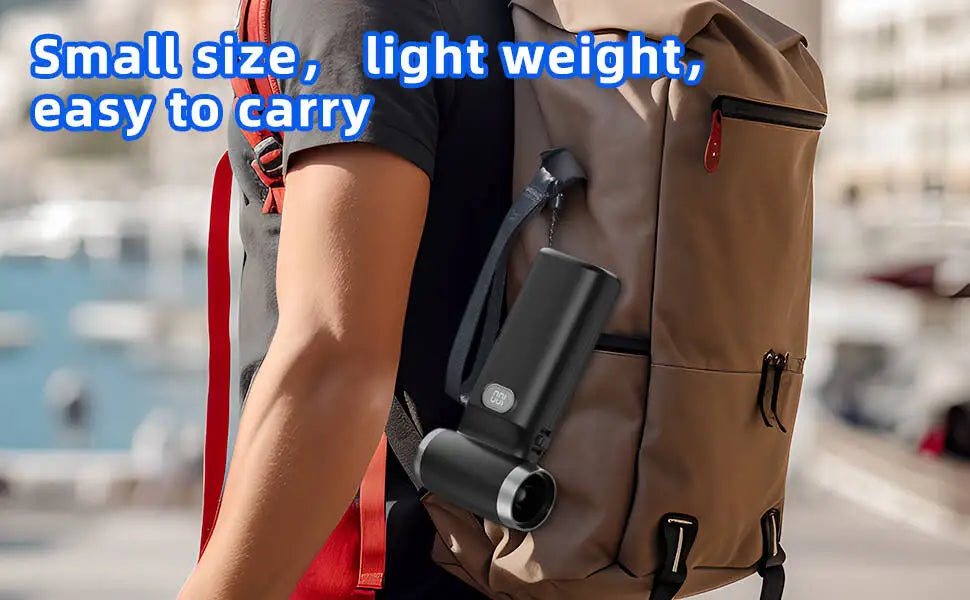 MelyBaoB Compressed Air Duster ,Handheld Turbo Jet Fan Powerful Blower-Cooling Fan,  Air Blower for Car Dryer/Home/PC Cleaning