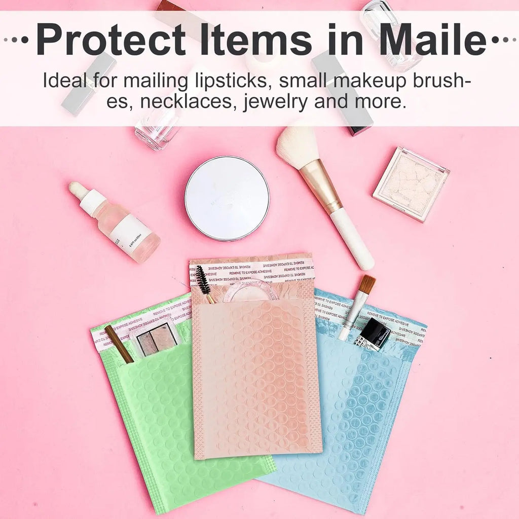 Self Adhesive Mailing Envelopes Bubble Padded Mailers 4 X 6 Inch Small Shipping Bags Waterproof Padded Envelopes for Packaging